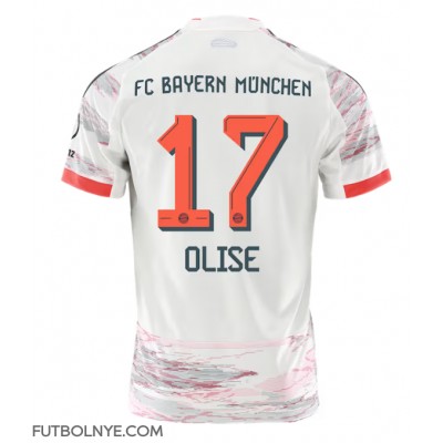 Camiseta Bayern Munich Michael Olise #17 Visitante Equipación 2025-26 manga corta Camiseta Bayern Munich Michael Olise #17 Visitante Equipación 2025-26 manga corta
